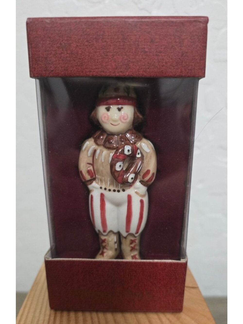 Villeroy & Boch Germany Boy with Pretzel Christmas Ornament